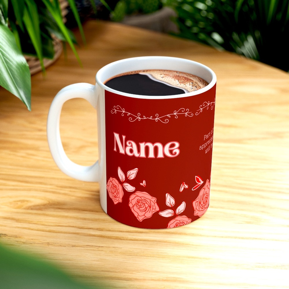 Red Custom Mugs
